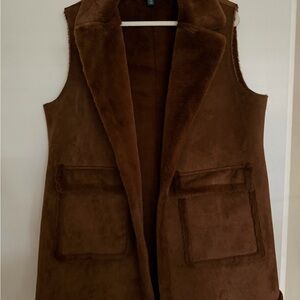 Ralph Lauren Fur Brown Vest